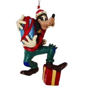 Disney Vintage “Goofy Helps Out” Christmas Ornament Hand-Painted 4”